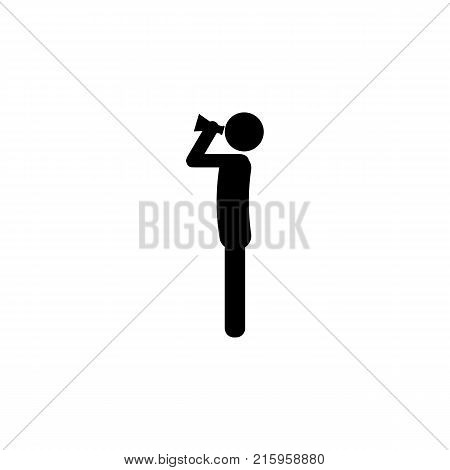 suicide with medicine icon on white background