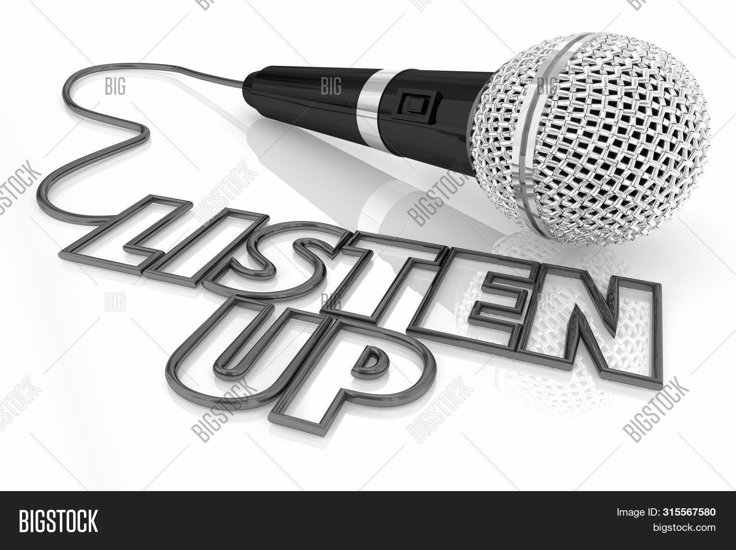Listen Microphone Image & Photo (Free Trial) Bigstock