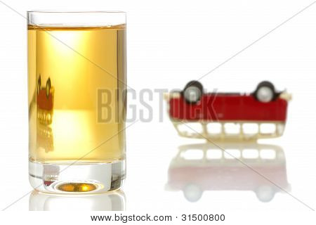 Konzept zum Trinken und fahren