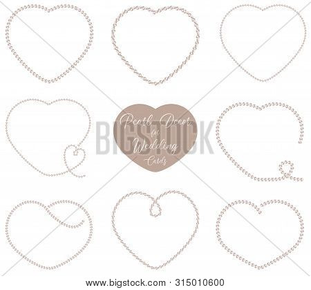 Pearl Hearts For Wedding And Party Decoration