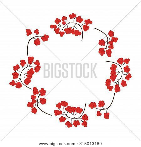 Frame For Highlights With Rowan Background  Illustration