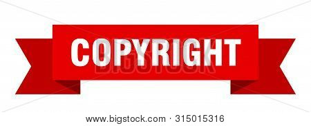 Copyright Ribbon. Copyright Isolated Sign. Copyright Banner