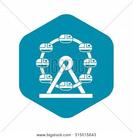 Giant Ferris Wheel Icon. Simple Illustration Of Giant Ferris Wheel Icon For Web