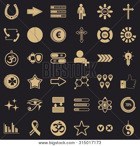 Loading Icons Set. Simple Style Of 36 Loading Icons For Web For Any Design