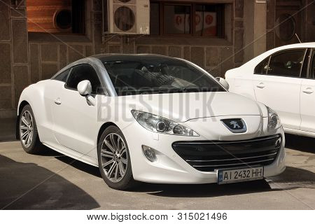 Kiev, Ukraine - May 3, 2019: Stylish Peugeot Rcz In The City