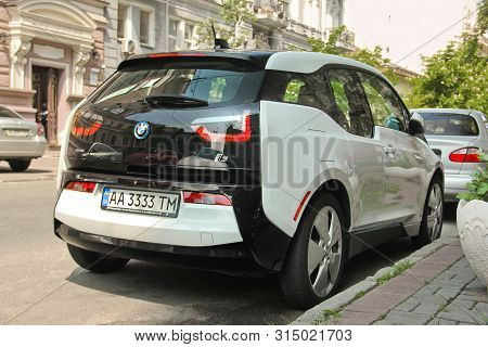 Kiev, Ukraine - May 3, 2019: Bmw I3 Electric Car In The Street