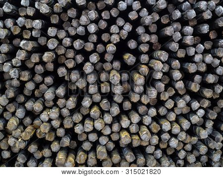Sharp And Dangerous Metal Rods For Construction. Reinforcement Of Concrete Structures. Construction 