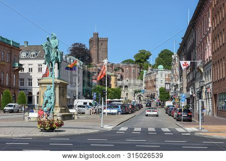 Central Square Of Helsingborg On Sweden