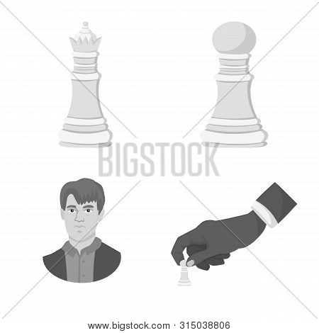 Vector Illustration Of Tactical And Play Logo. Collection Of Tactical And Thin Vector Icon For Stock