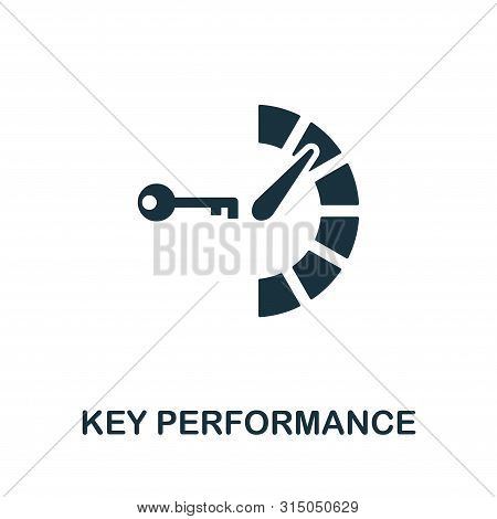 Key Performance Icon Symbol. Creative Sign From Icons Collection. Filled Flat Key Performance Icon F
