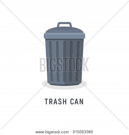 Trash Can Garbage Dustbin Waste. Trashcan Basket Empty Bucket