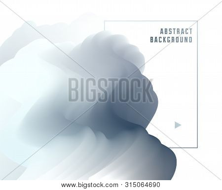 Abstract Colorful Fluid Vector Background, Dimensional Gradient Shape Element For Design, Flowing 3d