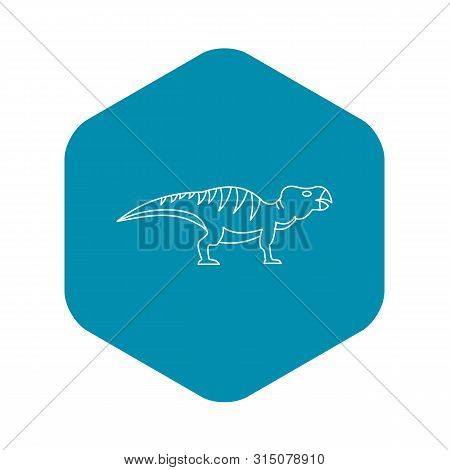 Hadrosaurid Icon. Outline Illustration Of Hadrosaurid Icon For Web