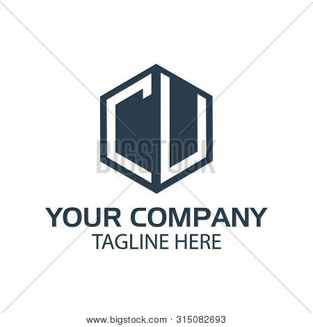Letter Cu Stock Logo, Cu Initial., Flat Design. Cu Monogram