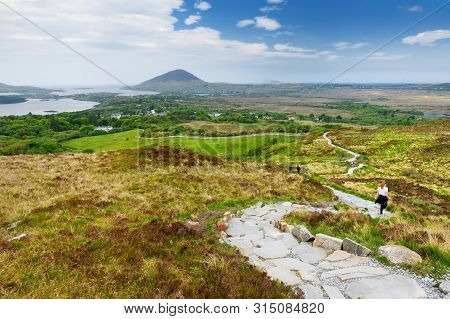 Connemara National Park, Famous For Bogs And Heaths, Watched Over By Its Cone-shaped Mountain, Diamo