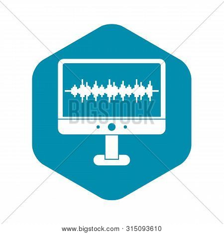 Sound Waves Icon. Simple Illustration Of Sound Waves Icon For Web