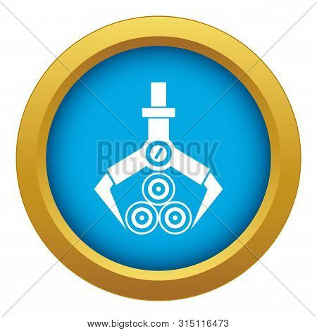 Log Loader Icon Blue Vector Isolated On White Background For Any Design