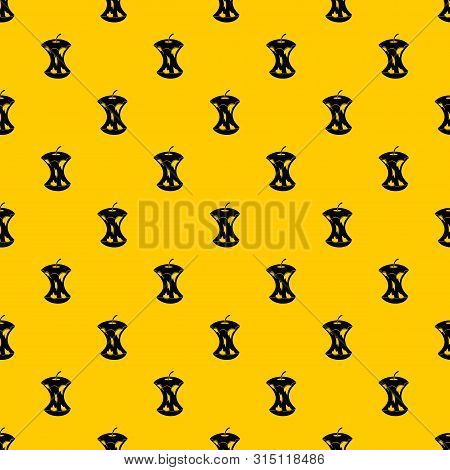 Apple Core Pattern Seamless Vector Repeat Geometric Yellow For Any Design