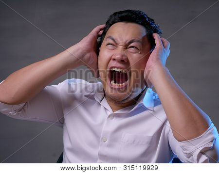 Young Businessman Angry Expression