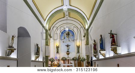 Oaxaca, Mexico - January 5, 2019 Basilica Altar Statues, Temple Church Of Precious Blood Of Christ P