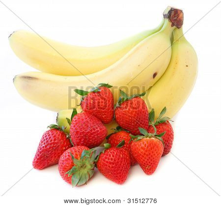 Jordbær og bananer