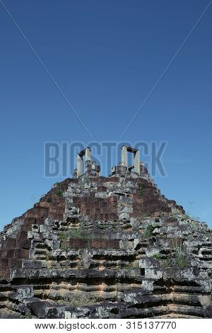 Architectural Monuments Of Ancient Civilizations. Steps Leading To Heaven. Heritage Of Khmer Civiliz
