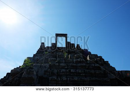 Architectural Monuments Of Ancient Civilizations. Steps Leading To Heaven. Heritage Of Khmer Civiliz