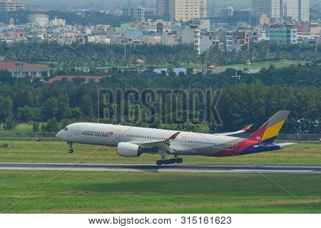 Airplane At Saigon Airport, Vietnam