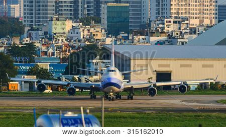 Airplane At Saigon Airport, Vietnam