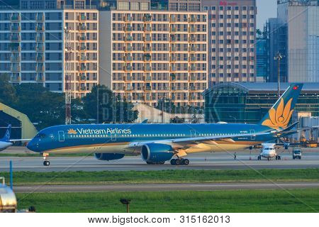 Airplane At Saigon Airport, Vietnam
