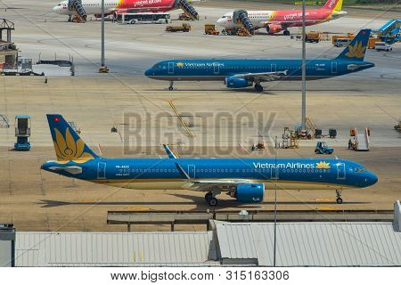 Airplane At Saigon Airport, Vietnam