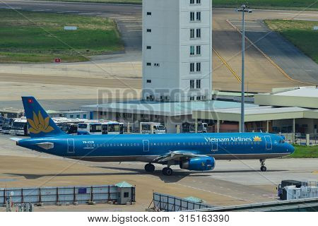 Airplane At Saigon Airport, Vietnam