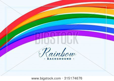 Abstract Colorful Rainbow Lines Background Vector Illustration