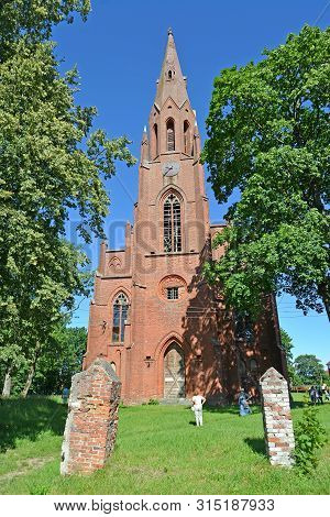 Bell Tower Of Lutheran Church Of Haynrikhsvalde (1869). Slavsk, Kaliningrad Region