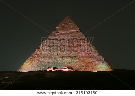 Pyramid Of Khafre In Cairo, Egypt