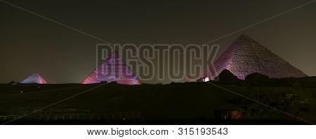 Giza Pyramid Complex In Cairo, Egypt