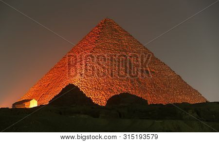 Great Pyramid Of Giza In Cairo, Egypt