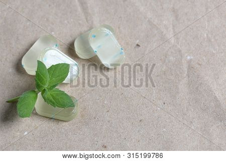 Peppermint Candies For Breath Freshening. With Refreshing Microgranules. Cooling Menthol For Sore Th