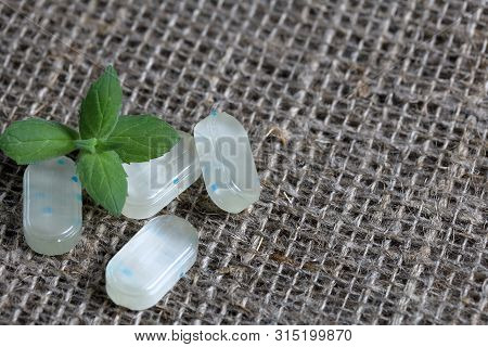 Peppermint Candies For Breath Freshening. With Refreshing Microgranules. Cooling Menthol For Sore Th