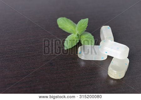 Peppermint Candies For Breath Freshening. With Refreshing Microgranules. Cooling Menthol For Sore Th
