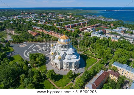 The Old St. Nicholas Naval Cathedral In The Cityscape On A Sunny June Day (aerial Photography). Kron