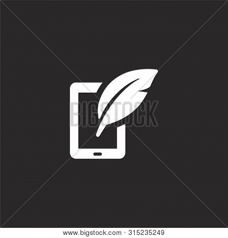 Tablet Icon. Filled Tablet Icon For Website Design And Mobile, App Development. Tablet Icon From Fil