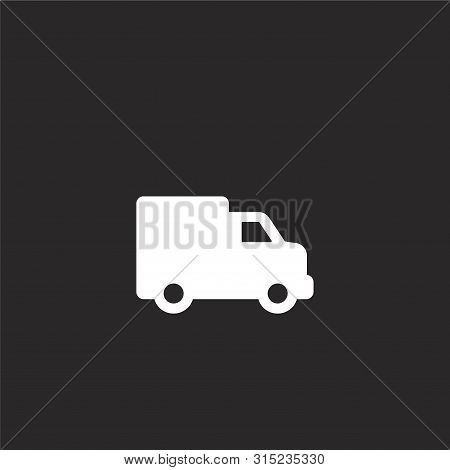 Truck Icon. Filled Truck Icon For Website Design And Mobile, App Development. Truck Icon From Filled