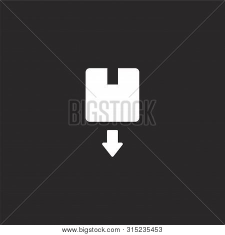 Box Icon. Filled Box Icon For Website Design And Mobile, App Development. Box Icon From Filled Ecomm