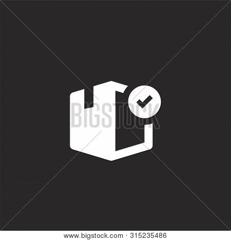 Box Icon. Filled Box Icon For Website Design And Mobile, App Development. Box Icon From Filled Ecomm