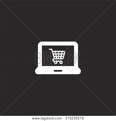 Laptop Icon. Filled Laptop Icon For Website Design And Mobile, App Development. Laptop Icon From Fil