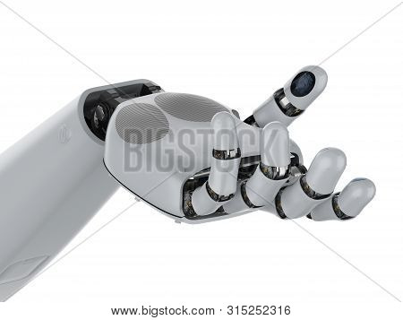 Cyborg Hand Isolated