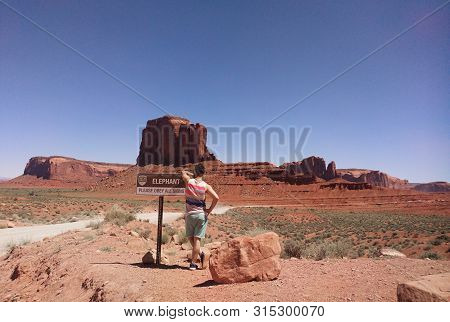 Traveling To A Monument Valley In The State Of Utah