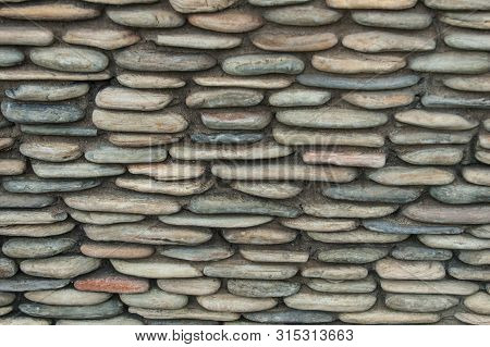 Stone Wall For Background. Stone Wall Texture.