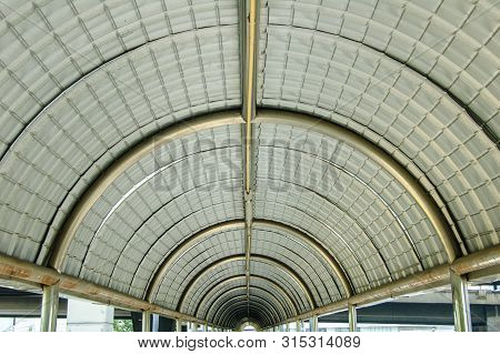 A Bridge Tunnel With The Roof Outdoor
